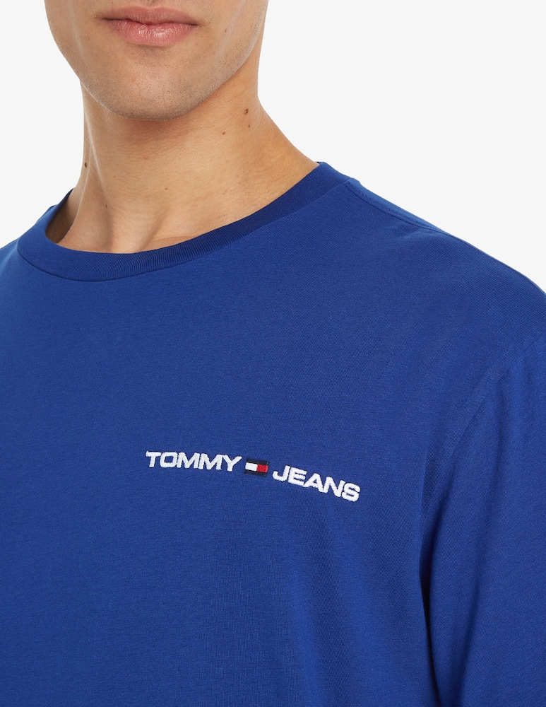 rinascente Tommy Jeans Maglietta linear chest logo scritta