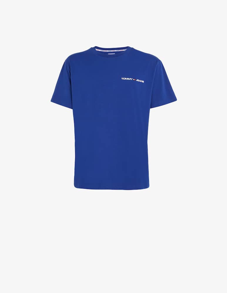 rinascente Tommy Jeans Maglietta linear chest logo scritta