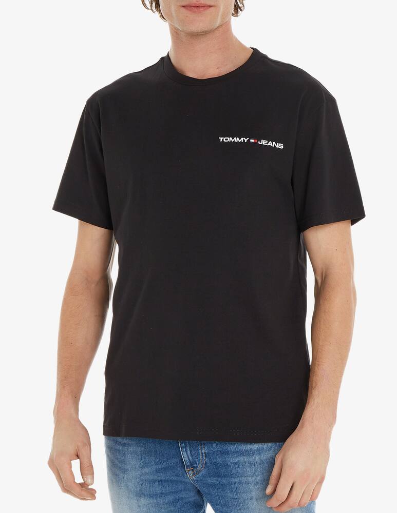 Tommy Jeans Maglietta linear chest logo scritta - immagine 1 Tommy Jeans Maglietta linear chest logo scritta - immagine 1