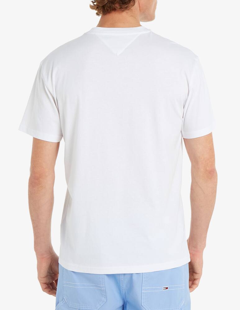 rinascente Tommy Jeans Maglietta linear chest logo scritta