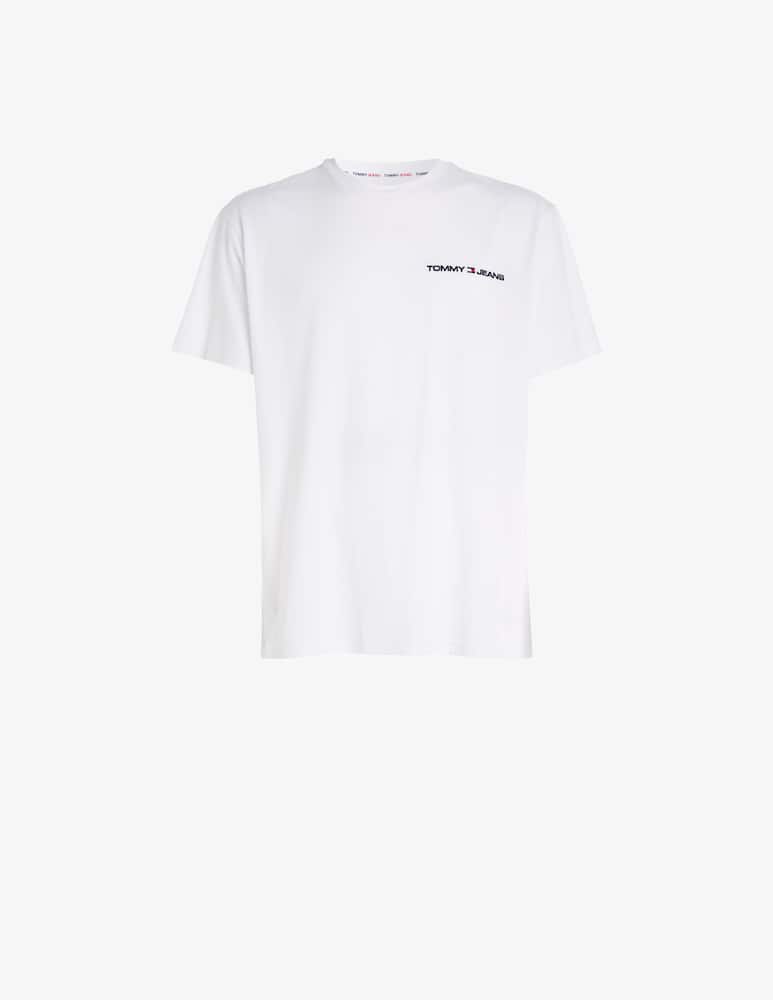Tommy Jeans Maglietta linear chest logo scritta - immagine 5