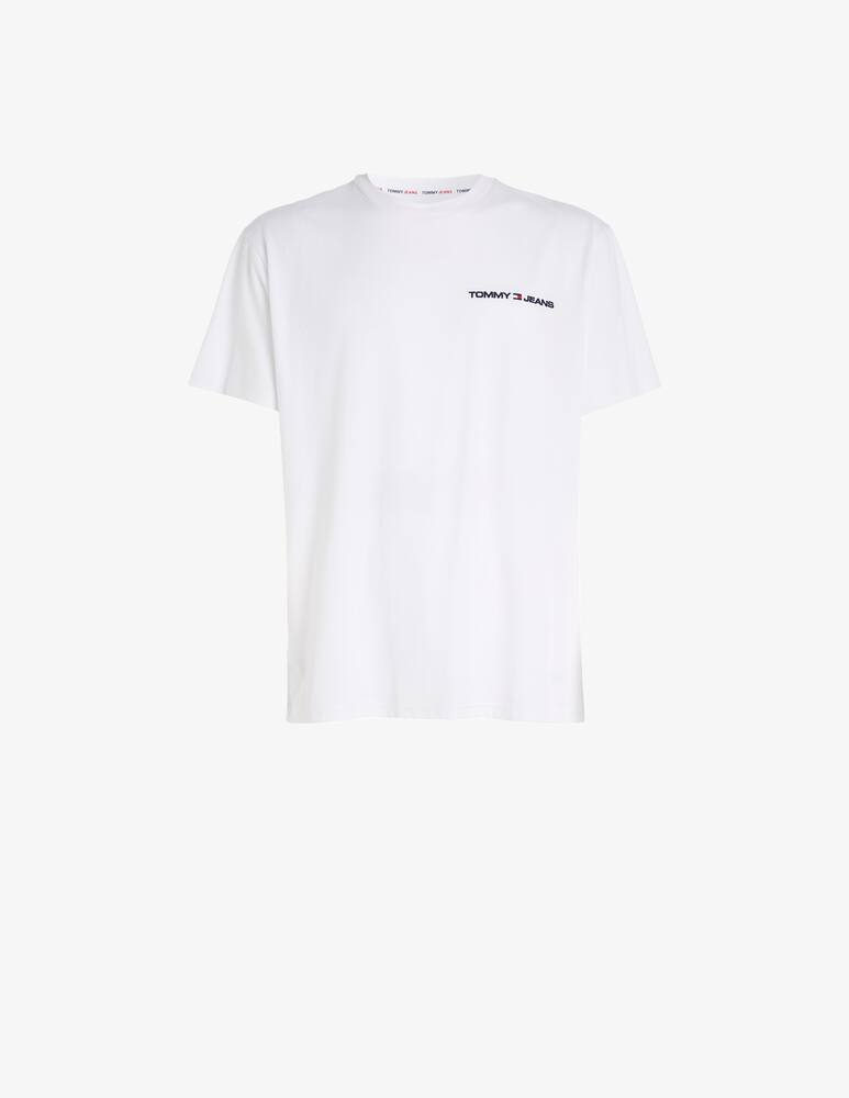 rinascente Tommy Jeans Maglietta linear chest logo scritta