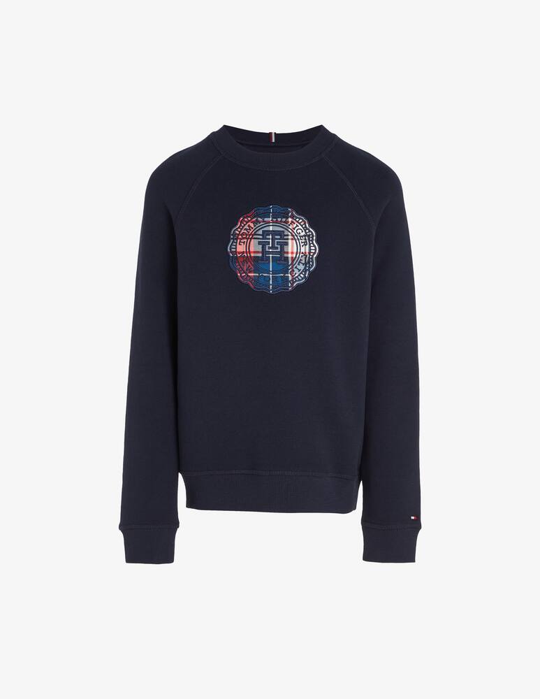 rinascente Tommy Hilfiger Felpa in cotone con logocheck