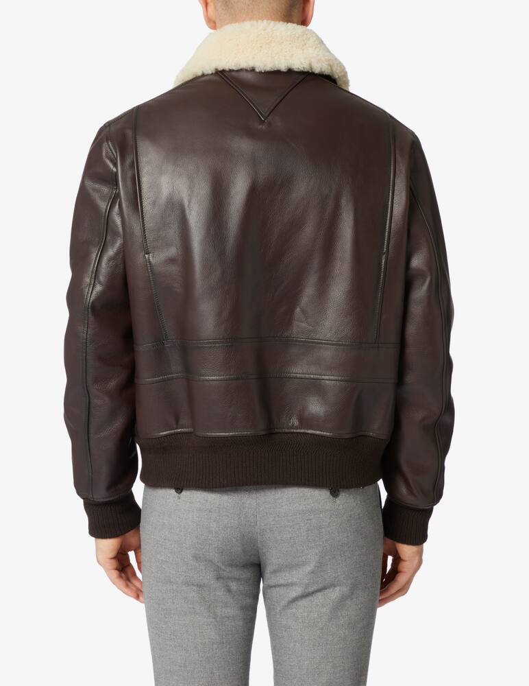 rinascente Tommy Hilfiger Leather flight bomber jacket