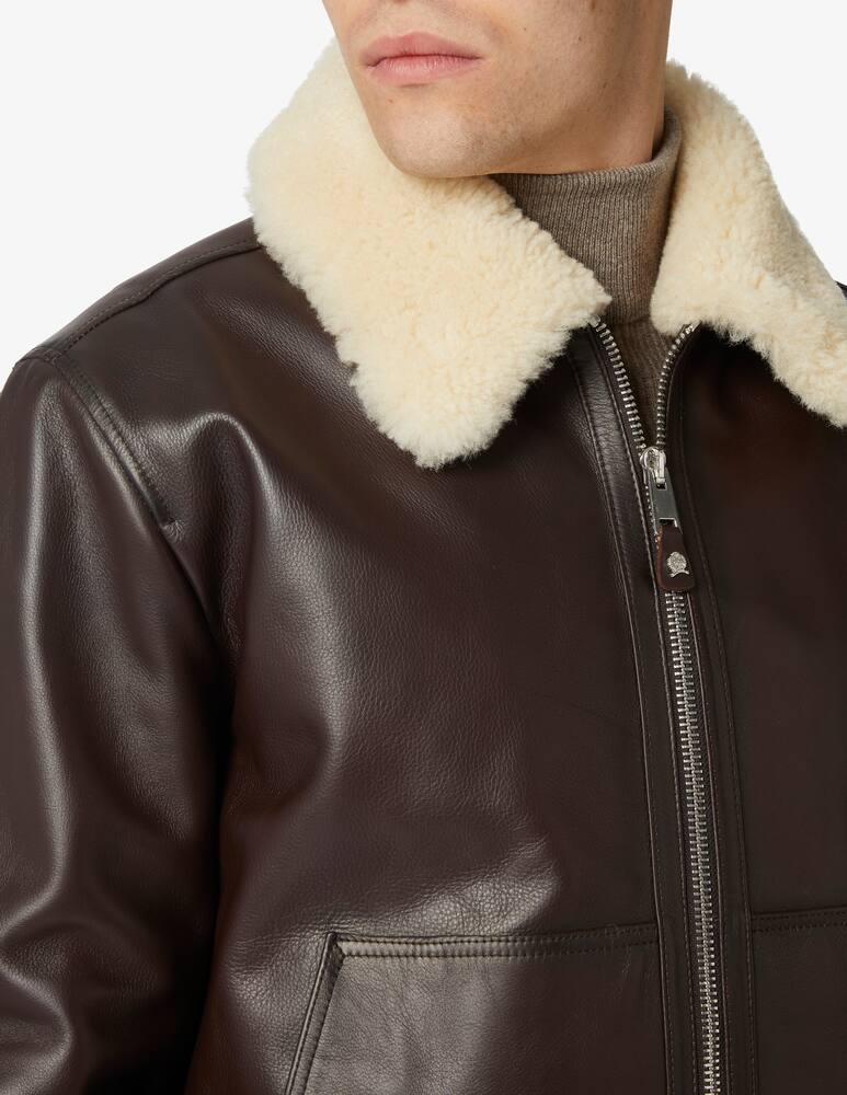 rinascente Tommy Hilfiger Leather flight bomber jacket