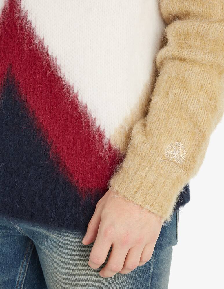 rinascente Tommy Hilfiger Patchwork crewneck jumper