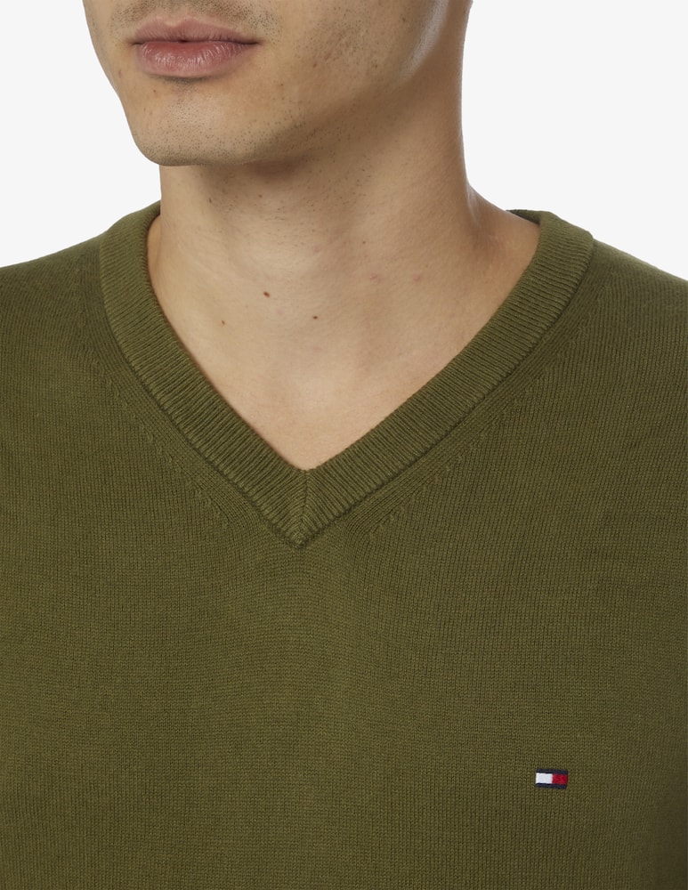 rinascente Tommy Hilfiger Maglia scollo a v cotone e cashmere