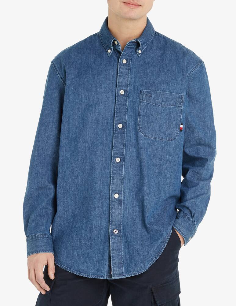 rinascente Tommy Hilfiger Camicia manica lunga denim chiaro