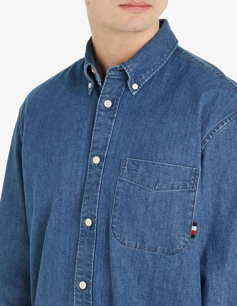 rinascente Tommy Hilfiger Camicia manica lunga denim chiaro