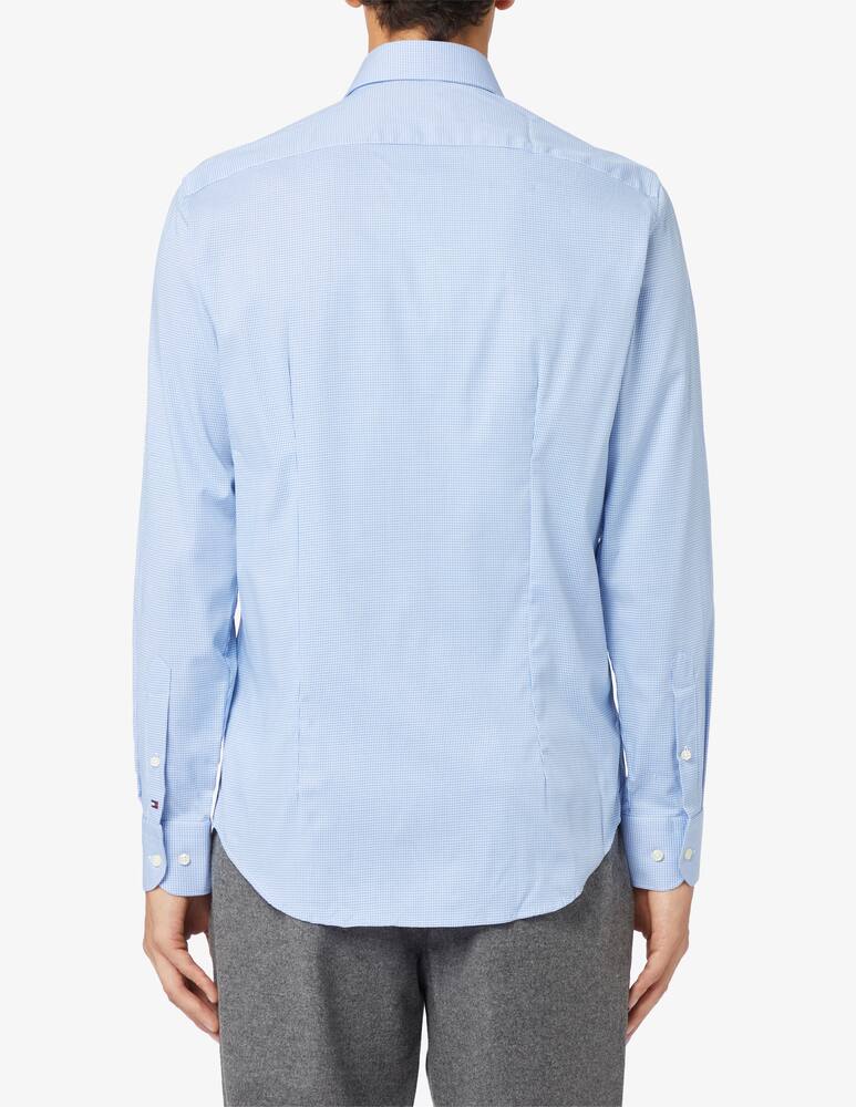 rinascente Tommy Hilfiger Flex collar houndstooth shirt