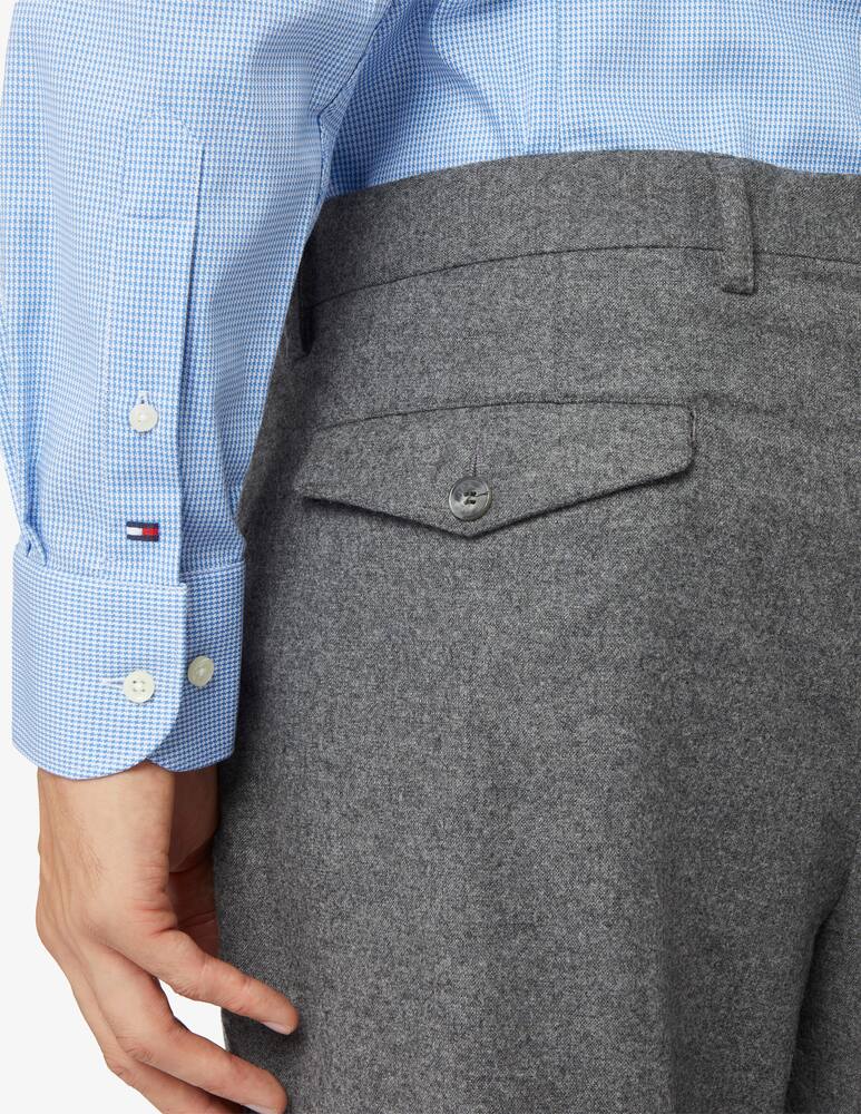 rinascente Tommy Hilfiger Flex collar houndstooth shirt