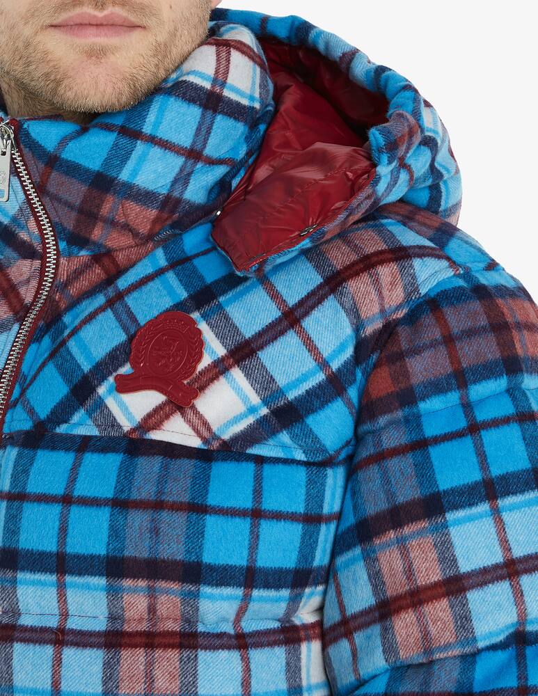 rinascente Tommy Hilfiger Tartan puffer hooded jacket