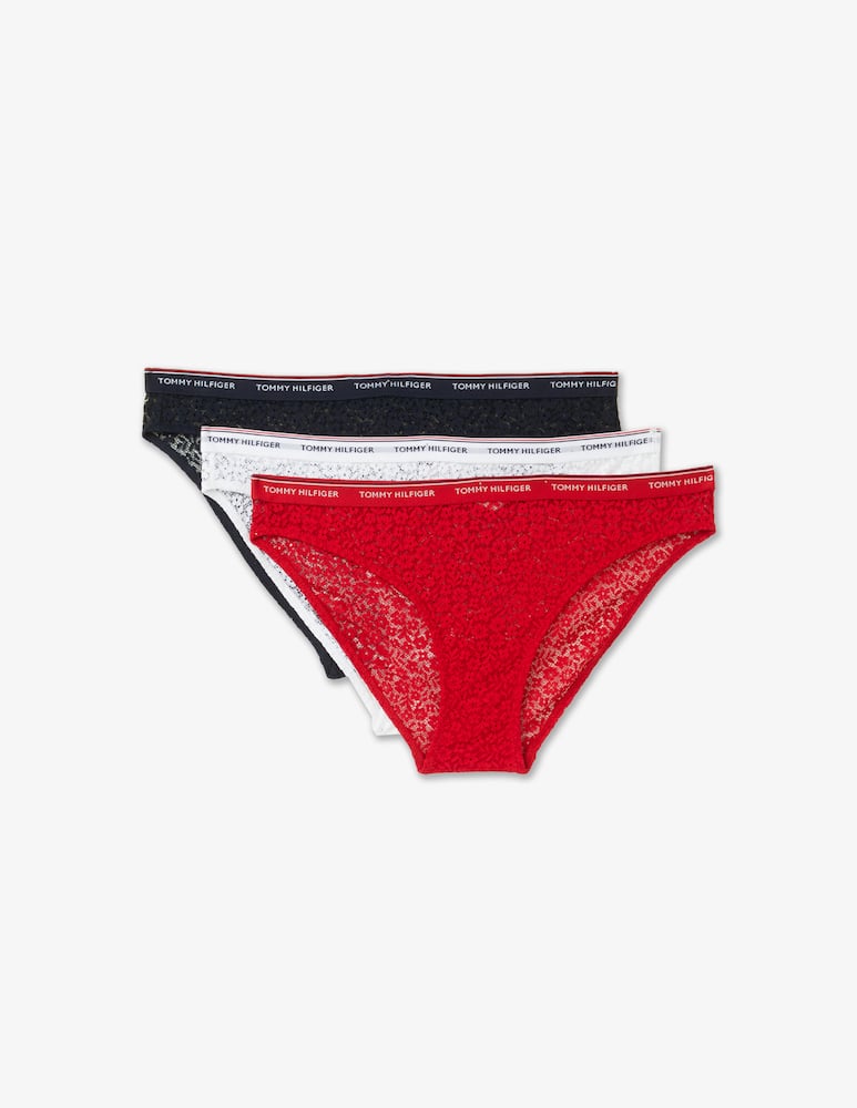Tommy Hilfiger Slip bikini in pizzo 3 pezzi - immagine 1 Tommy Hilfiger Slip bikini in pizzo 3 pezzi - immagine 1