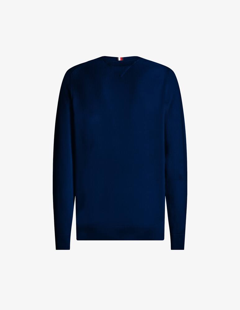 rinascente Tommy Hilfiger Maglia girocollo chain ridge structure