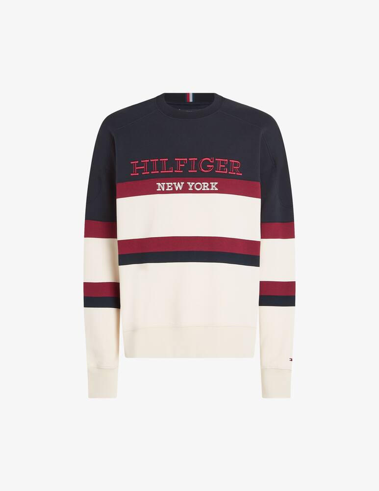 rinascente Tommy Hilfiger Felpa girocollo monotype color block