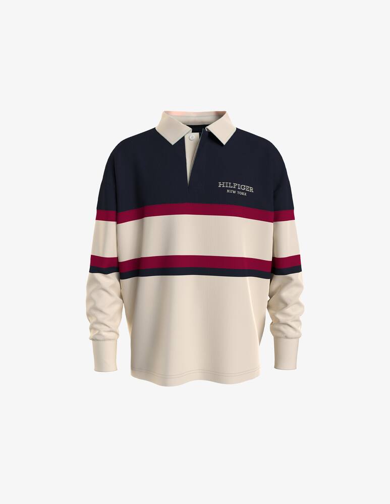 Tommy Hilfiger Rugby monotype long sleeve polo - picture 1 Tommy Hilfiger Rugby monotype long sleeve polo - picture 1