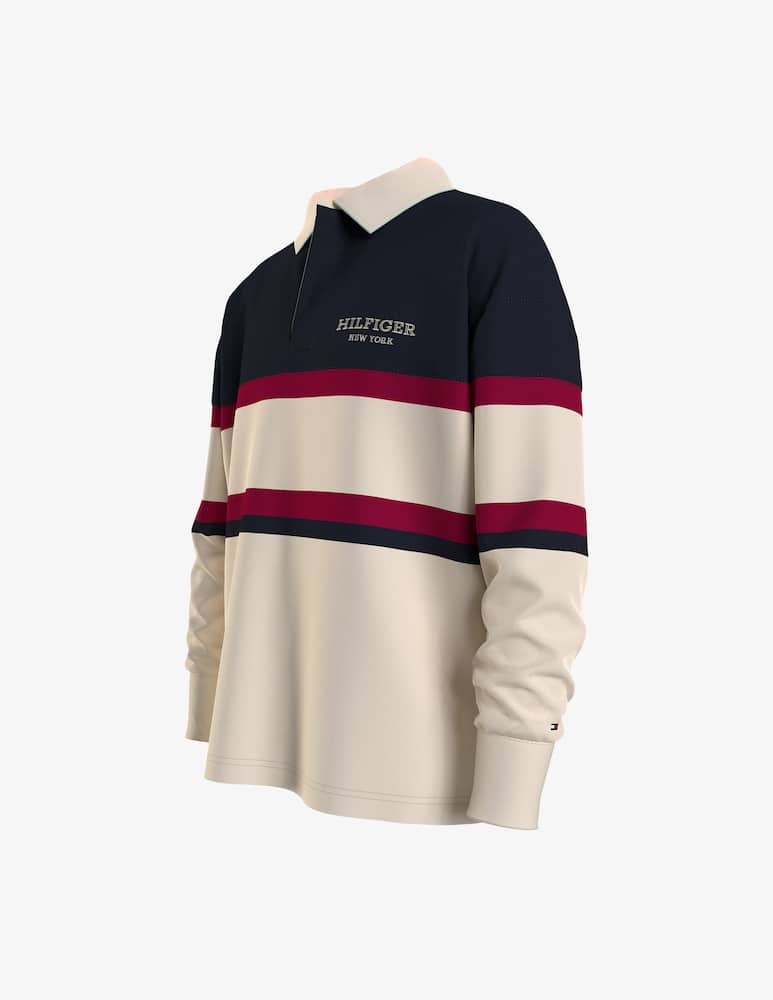 Tommy Hilfiger Rugby monotype long sleeve polo - picture 3 Tommy Hilfiger Rugby monotype long sleeve polo - picture 3