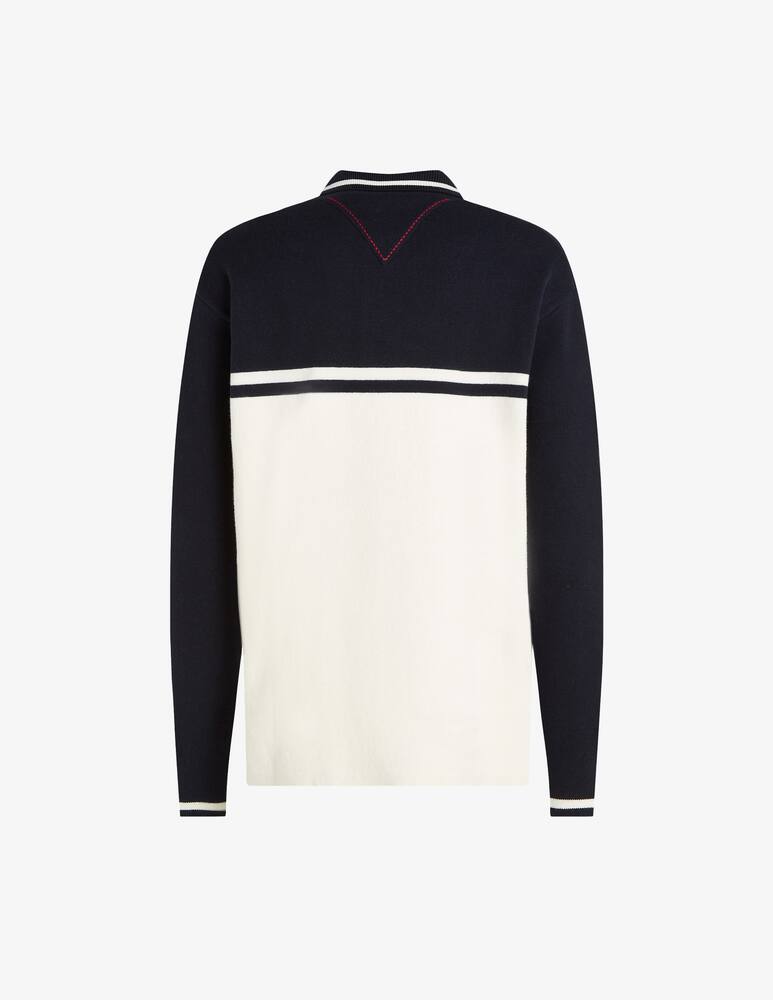 rinascente Tommy Hilfiger Bicolor long sleeve polo shirt