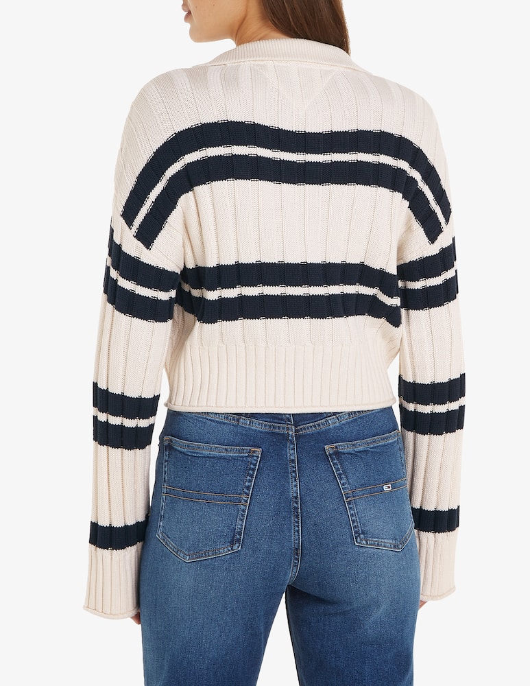 rinascente Tommy Jeans Pullover crop a righe