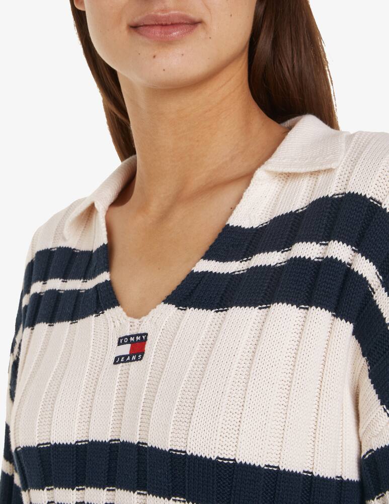 rinascente Tommy Jeans Pullover crop a righe