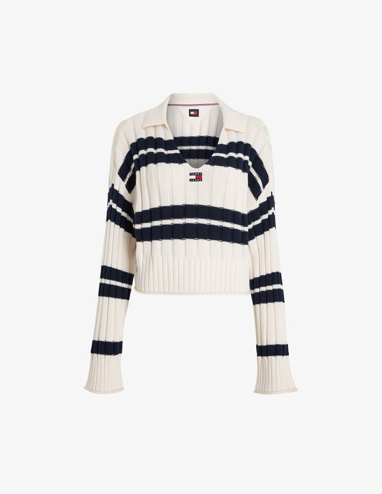 rinascente Tommy Jeans Pullover crop a righe