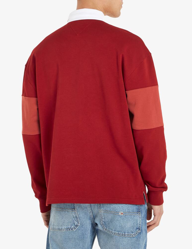 rinascente Tommy Jeans Polo manica lunga rugby tonal