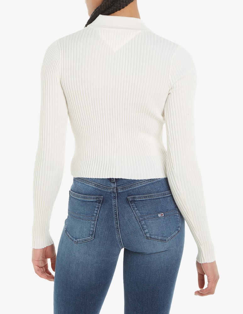 rinascente Tommy Jeans Maglia a coste con mezza zip