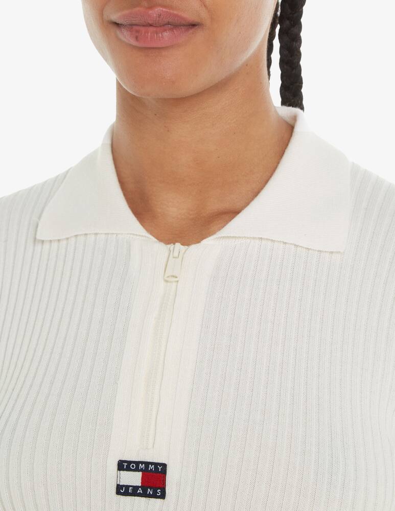 rinascente Tommy Jeans Maglia a coste con mezza zip