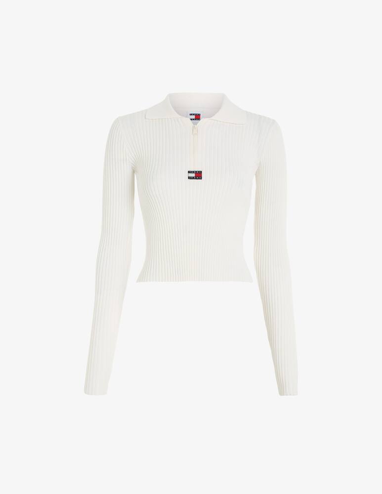 rinascente Tommy Jeans Maglia a coste con mezza zip