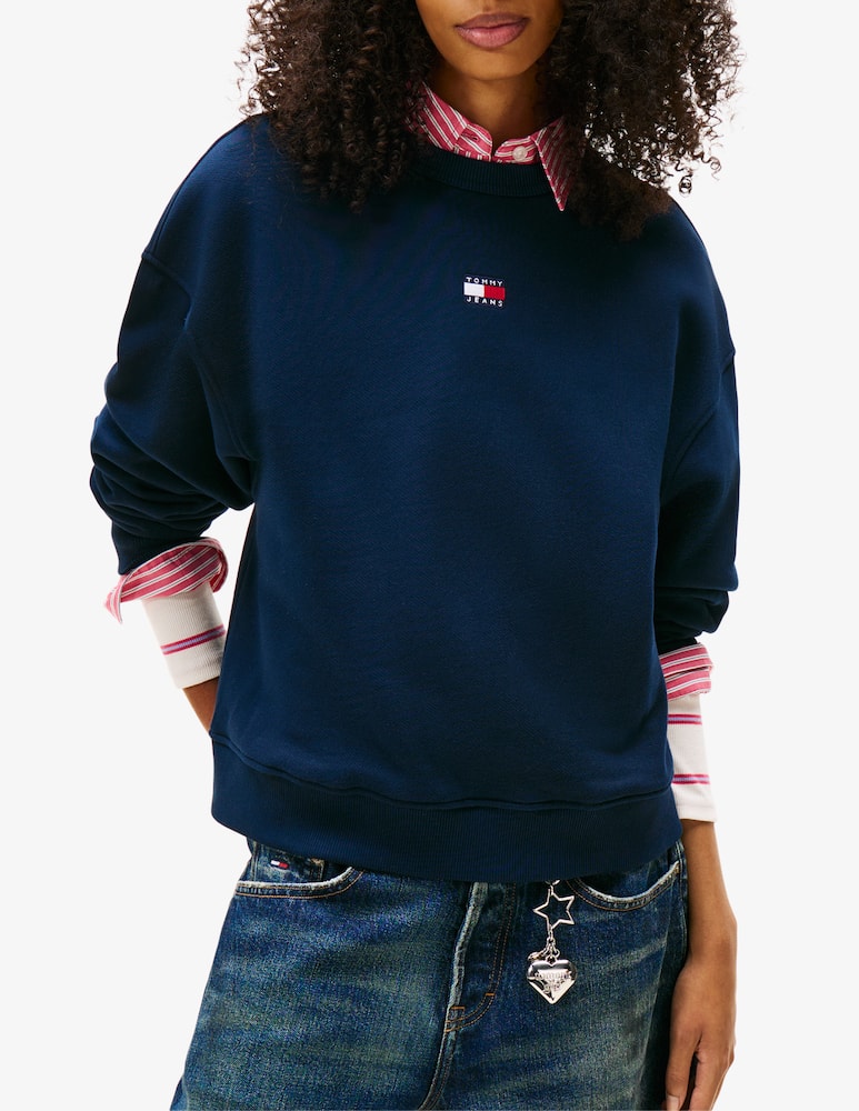 rinascente Tommy Jeans Maglia girocollo badge TJW