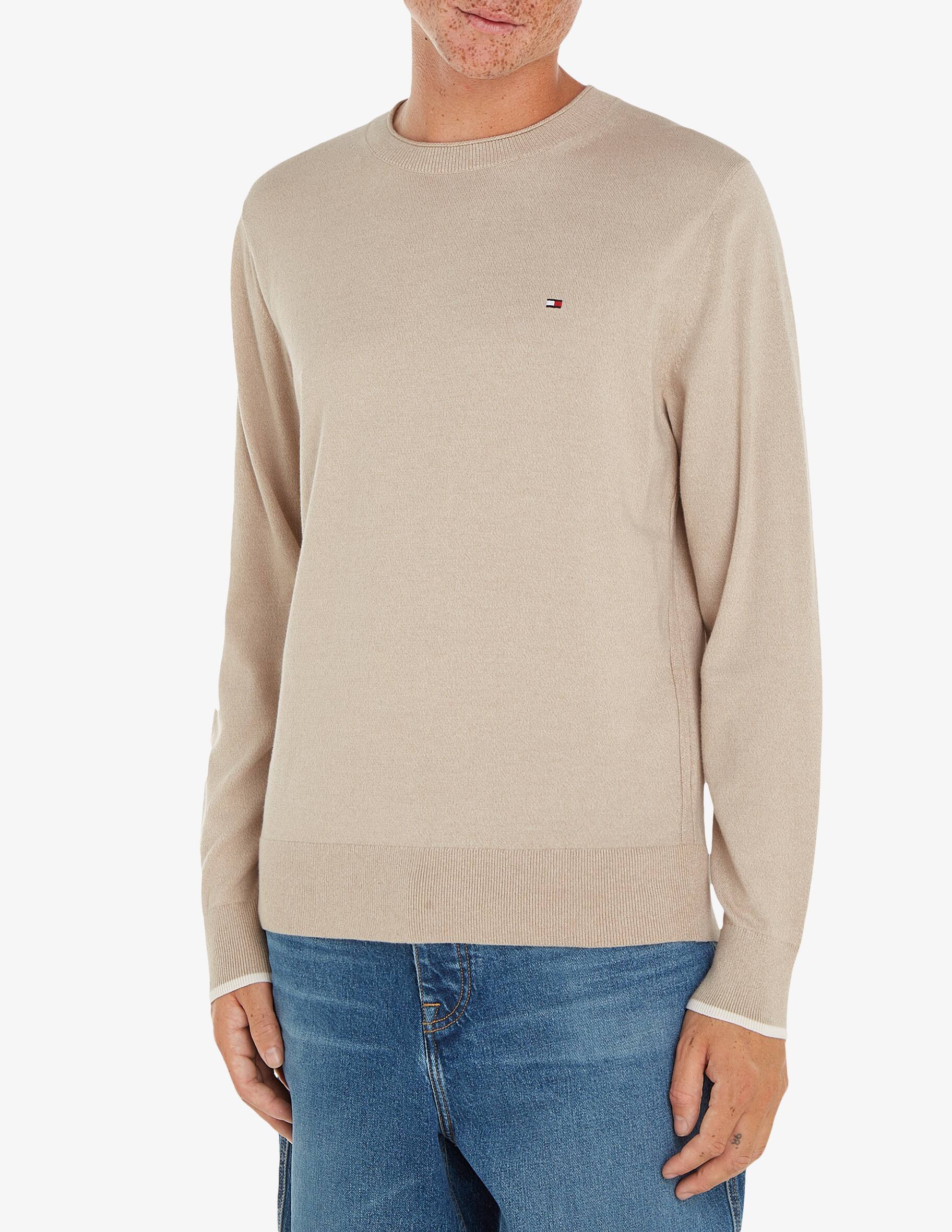 Maglia Tommy Jeans girocollo cropped a strisce donna