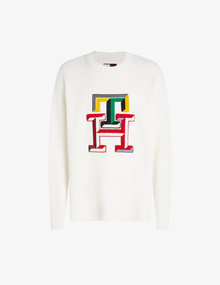 Tommy Hilfiger Big monogram crewneck jumper - picture 1 Tommy Hilfiger Big monogram crewneck jumper - picture 1