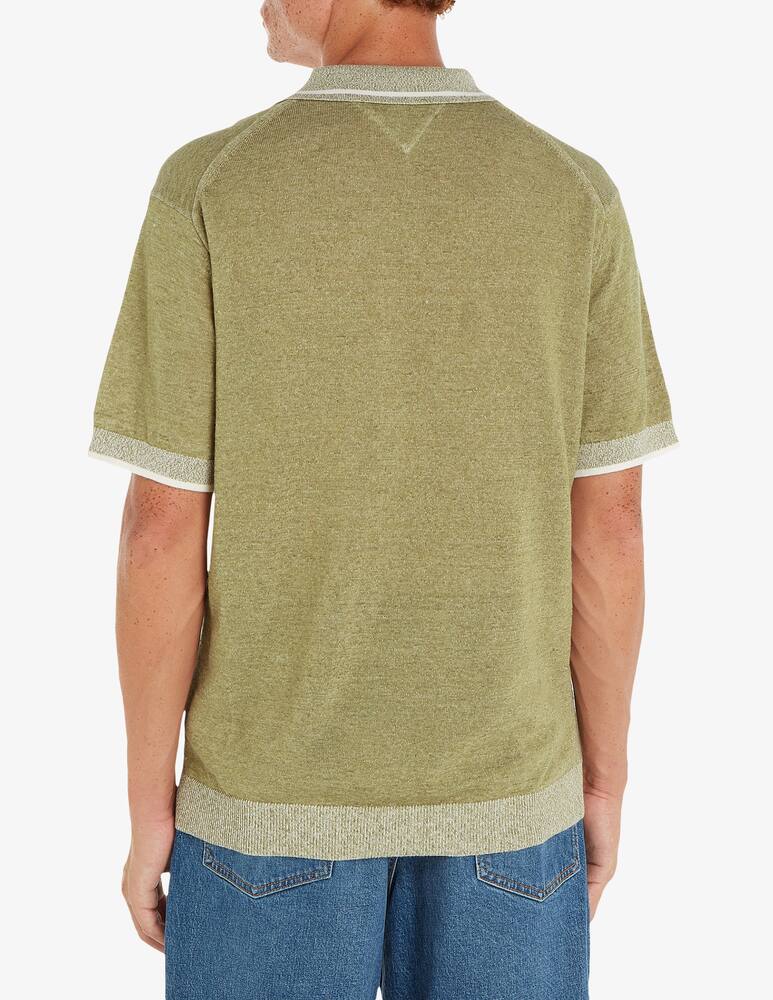 rinascente Tommy Hilfiger Polo misto lino revere