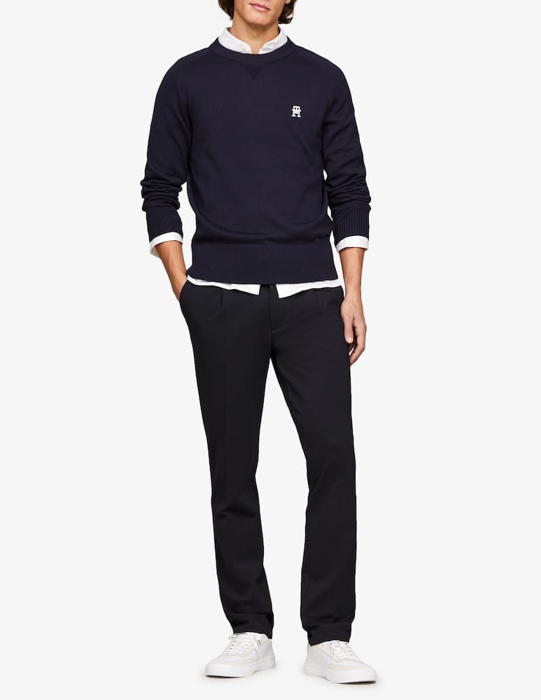 Tommy Hilfiger Maglia girocollo monogram loghino - immagine 2 Tommy Hilfiger Maglia girocollo monogram loghino - immagine 2