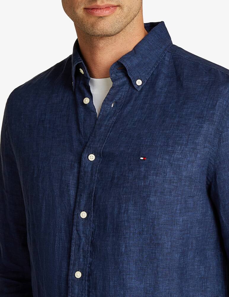 rinascente Tommy Hilfiger Camicia lino tinta unita