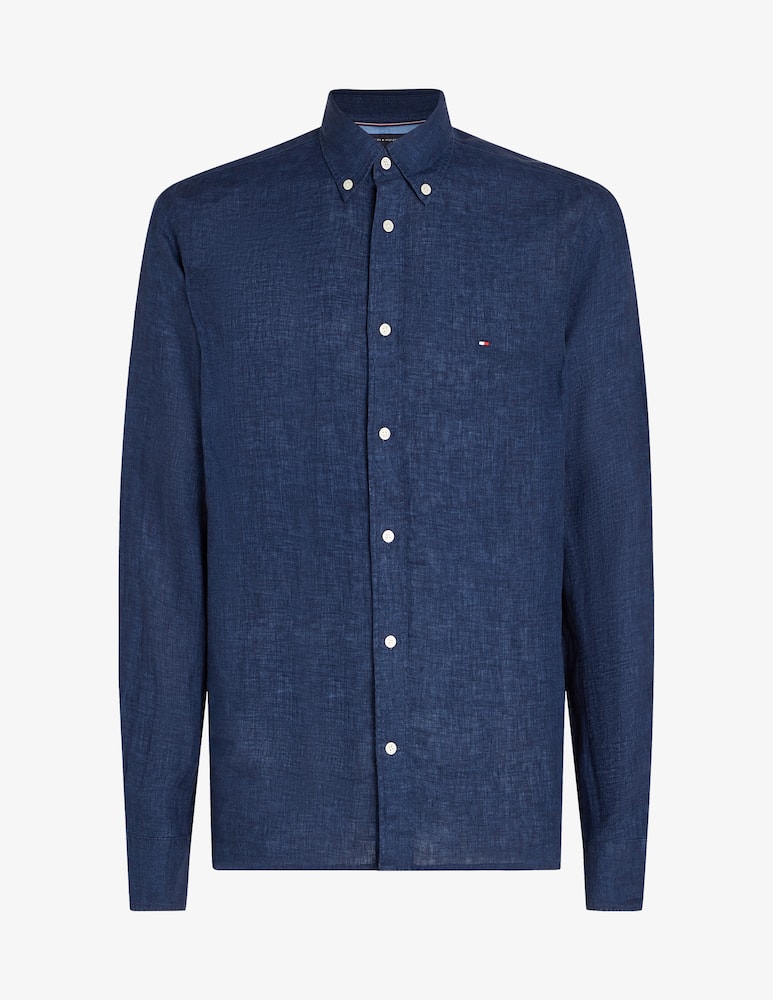 rinascente Tommy Hilfiger Camicia lino tinta unita