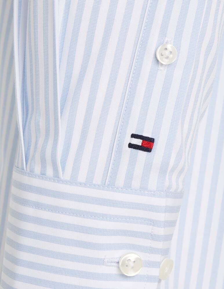 rinascente Tommy Hilfiger Flex collar stripe shirt