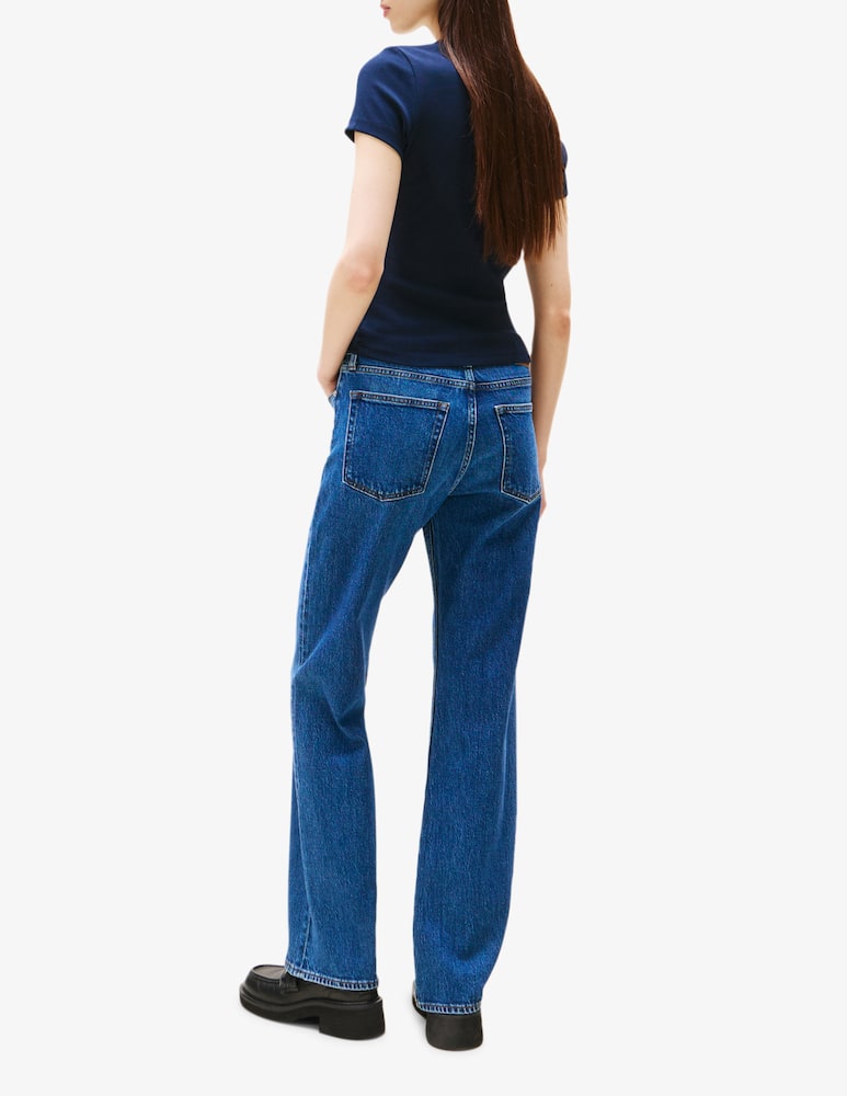 rinascente Tommy Jeans Slim badge rib t-shirt