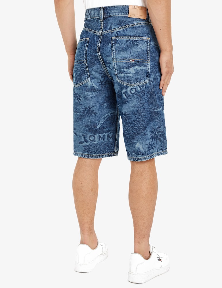 rinascente Tommy Jeans Short aiden baggy print denim