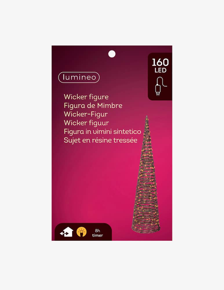Kaemingk Albero cono outdoor micro LED h. 90cm - immagine 3 Kaemingk Albero cono outdoor micro LED h. 90cm - immagine 3