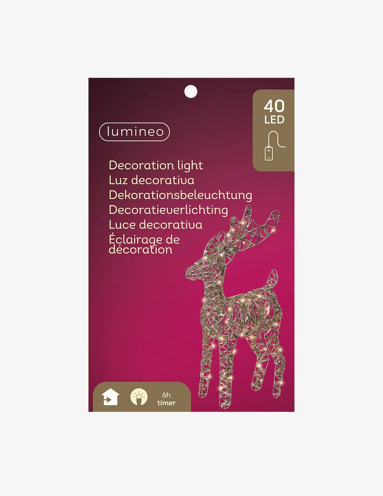 Kaemingk Renna micro LED uso interno - immagine 3 Kaemingk Renna micro LED uso interno - immagine 3
