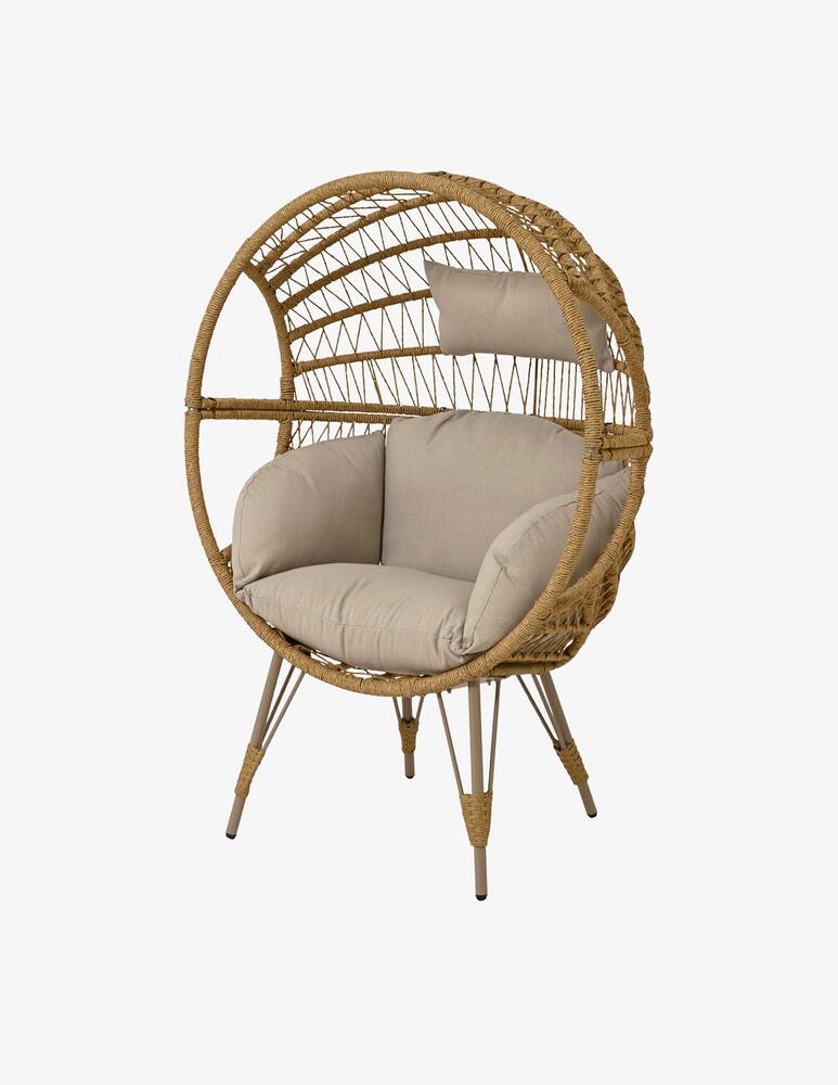 rinascente Kaemingk Egg Albufeira Sedia in vimini per esterno