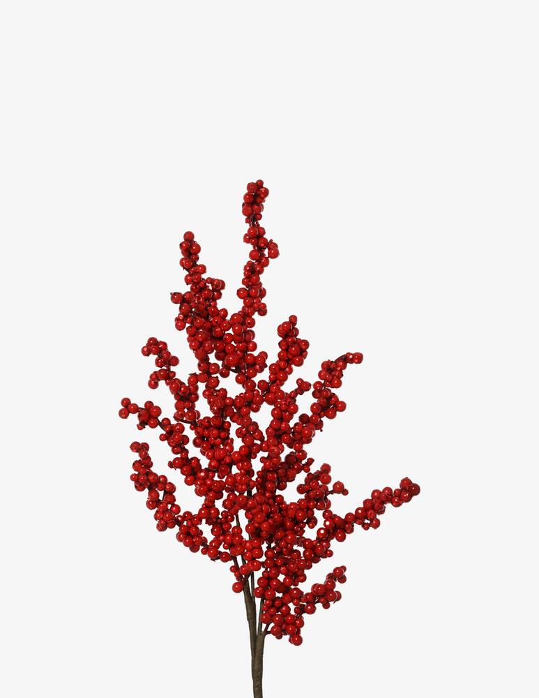rinascente Kaemingk Ramo Bacche Rosse Glitter