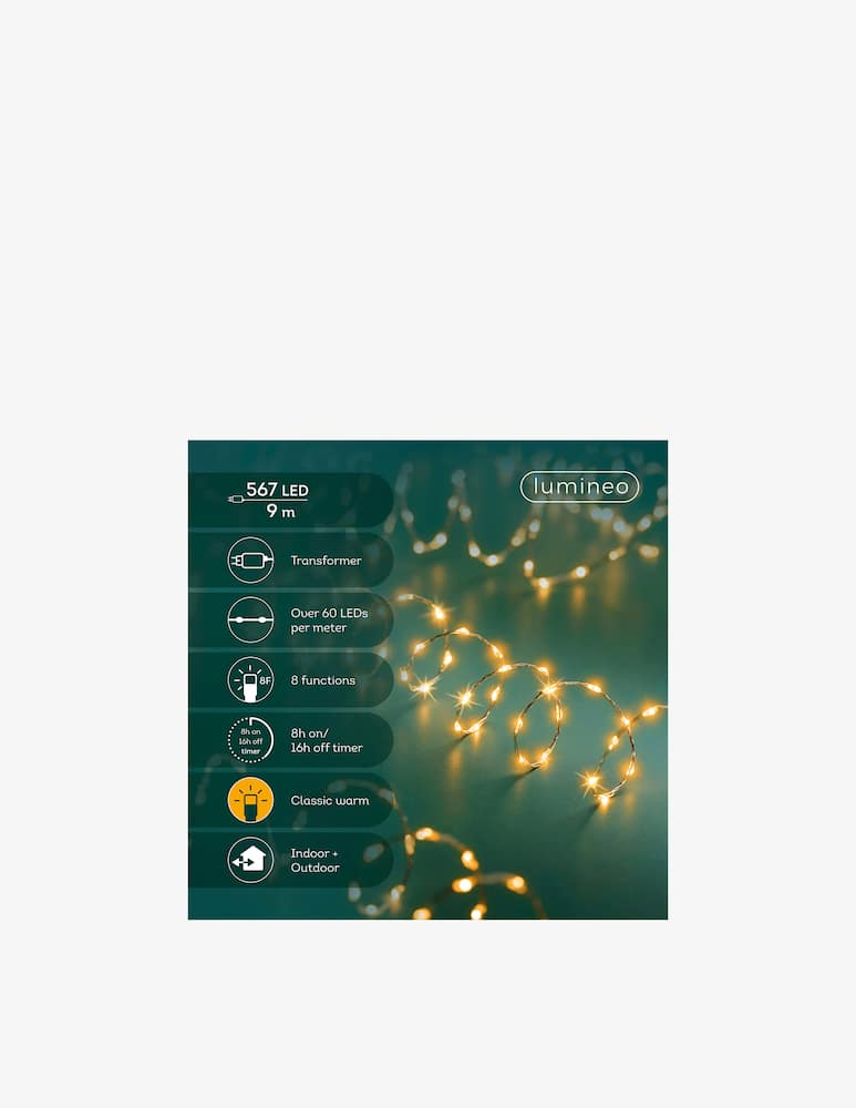 Kaemingk Micro LED dense 8 funzioni effetto twinkle outdoor 900cm - immagine 1 Kaemingk Micro LED dense 8 funzioni effetto twinkle outdoor 900cm - immagine 1