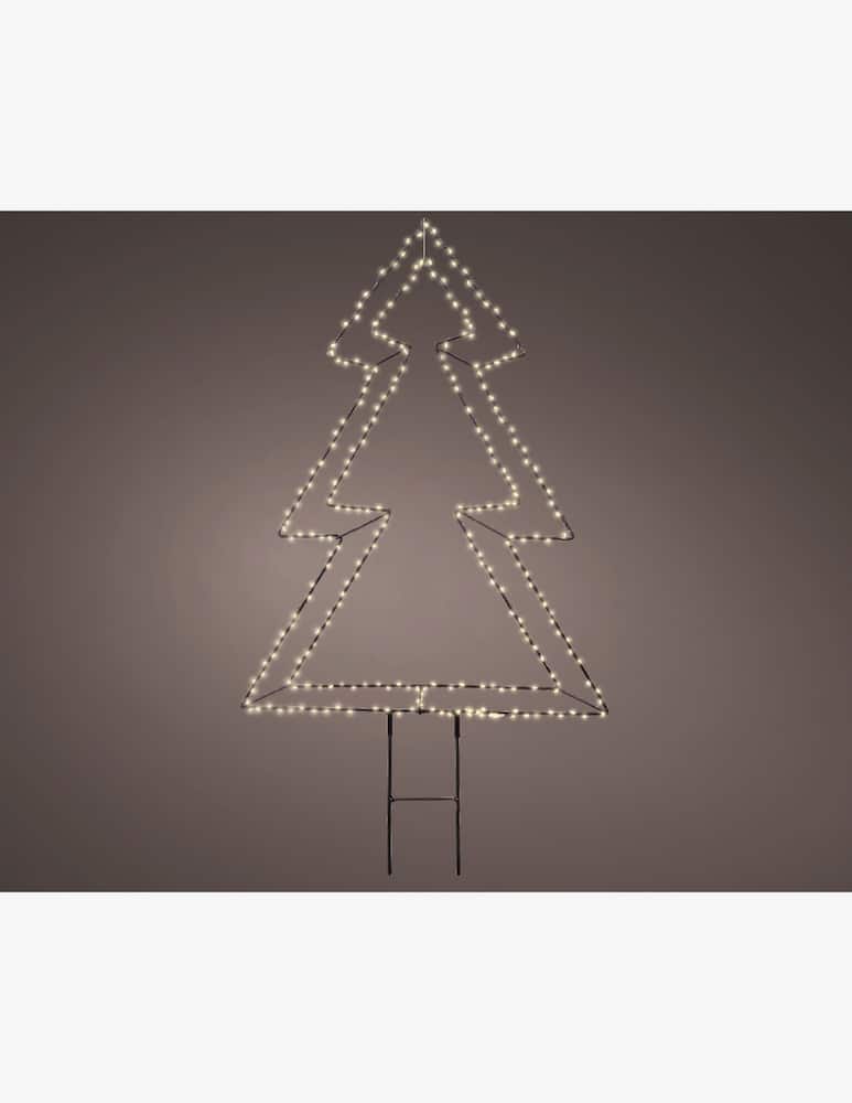 rinascente Kaemingk Albero Outdoor Micro Led Nero/Bianco Caldo