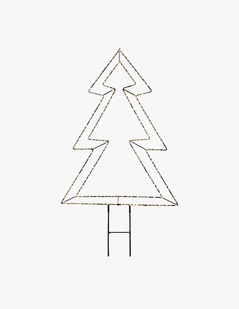 rinascente Kaemingk Albero Outdoor Micro Led Nero/Bianco Caldo