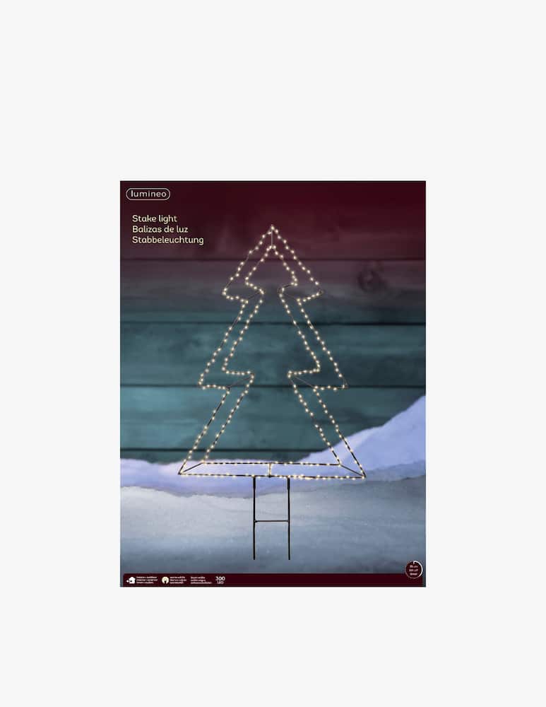 rinascente Kaemingk Albero Outdoor Micro Led Nero/Bianco Caldo