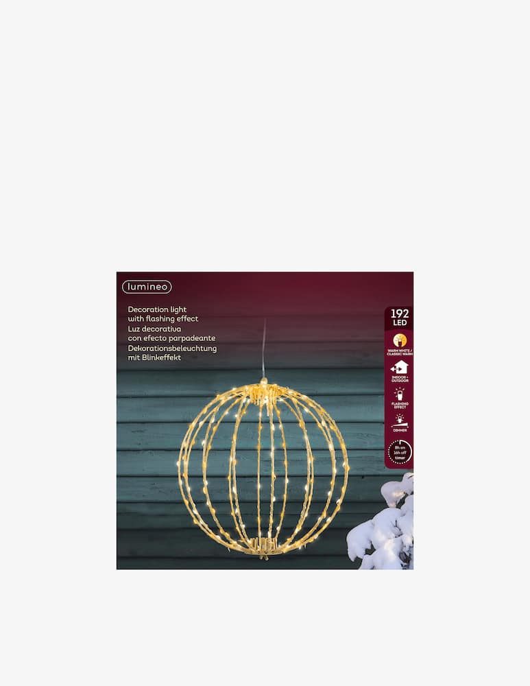 Kaemingk Sfera micro LED uso esterno eff. flash - immagine 3 Kaemingk Sfera micro LED uso esterno eff. flash - immagine 3