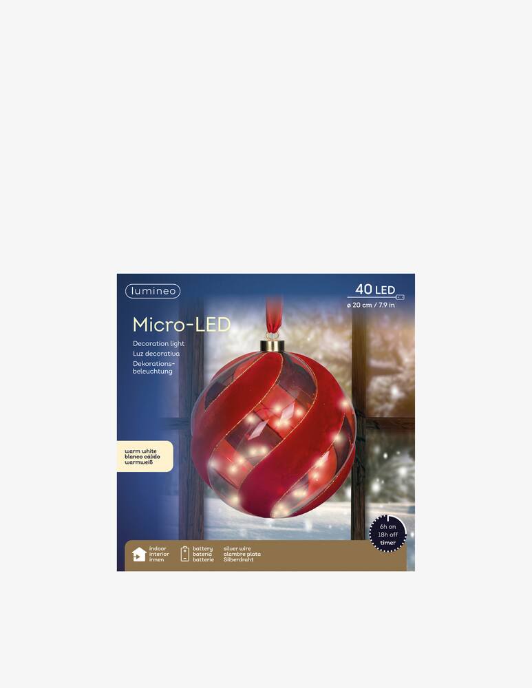 rinascente Kaemingk Pallina Micro Led Fisso Indoor d.20cm