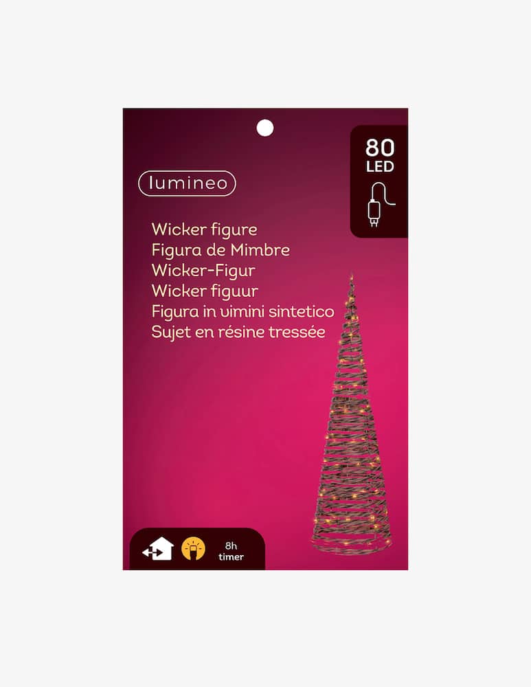 Kaemingk Albero cono outdoor micro LED h. 60cm - immagine 3 Kaemingk Albero cono outdoor micro LED h. 60cm - immagine 3